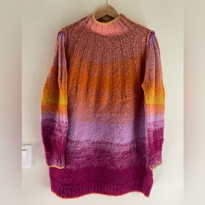 Anthropologie Multicolor Sweater - Orange, Pink, Purple